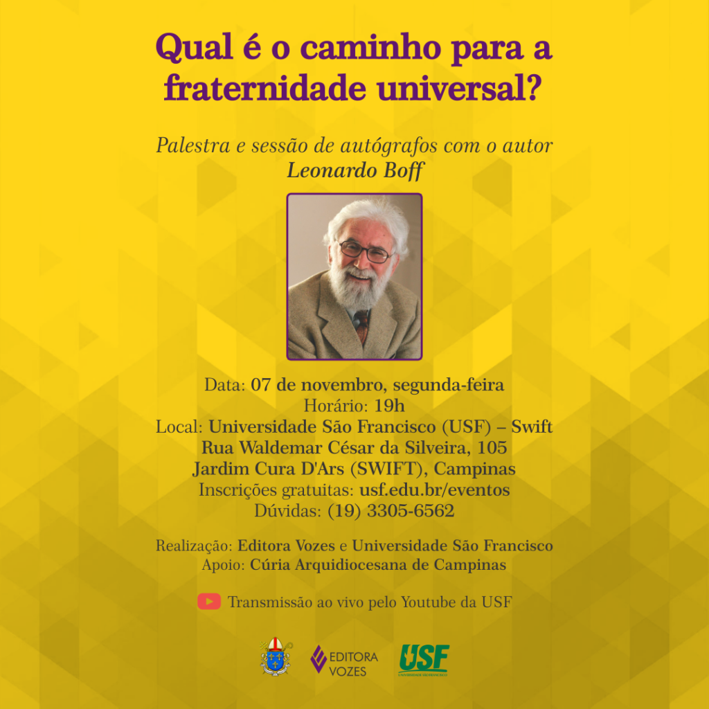 Leonardo Boff estará no Forext 2022